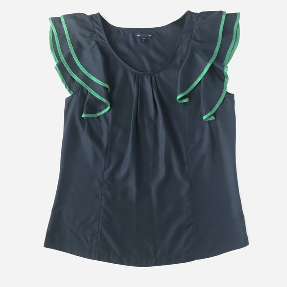 Gap Top With Ruffled Sleeves - Picture 1 of 4